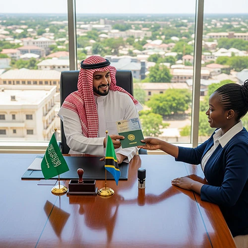 إصدار تأشيرة العمل للمملكة العربية السعودية